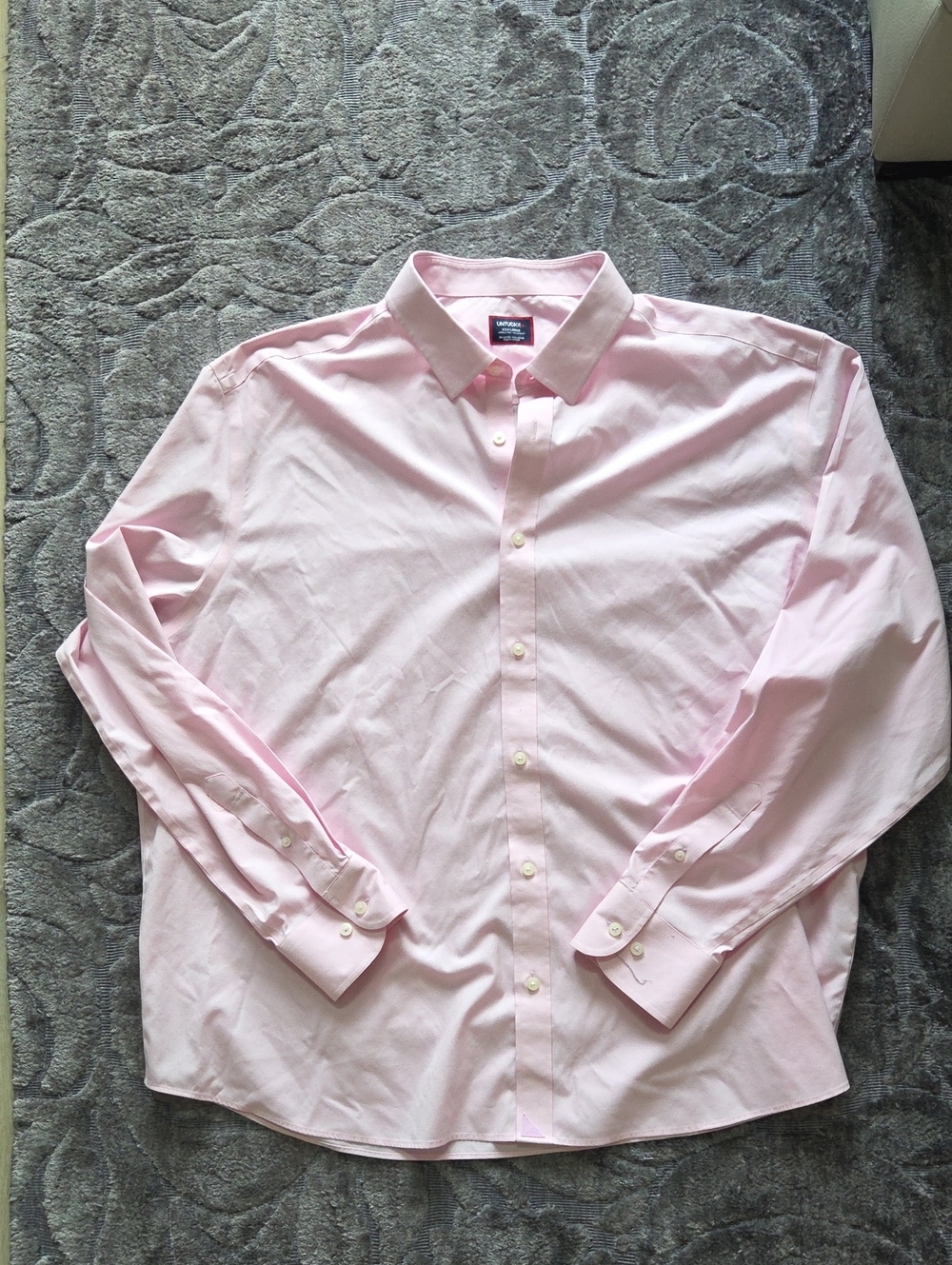 UNTUCKit  Men's Pale Pink Dress Shirt - Classic Button-Down, XXXL